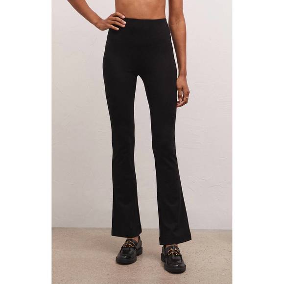 Z SUPPLY Pants - NEW Z SUPPLY women's ridgewood knit flare pant in black